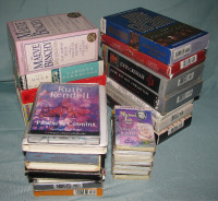 Audiobook Cassettes Mystery Romance Suspense Fiction 25 Lot Mix
