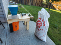 Motorized grain mill