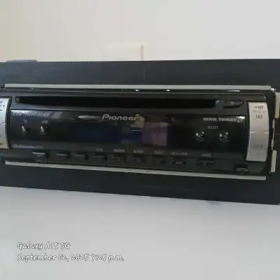 Pioneer Car Stereo detachable face * Play CDs... *Never installed.., * 50w x 4. *Super Tuner 3 * Equ...