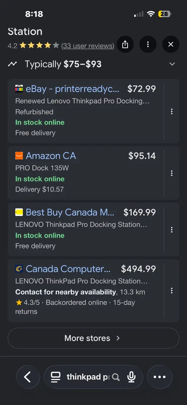 Lenovo ThinkPad Pro Docking Station (Model 40AH)  in Laptop Accessories in Oakville / Halton Region - Image 4