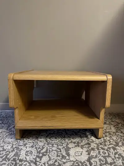 Excellent Quality side table with shelves. Was in guest room and in mint condition No scratches or d...