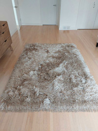 Shaggy Area Rug Carpet - 7.5 x 5 feet - Like new condition 