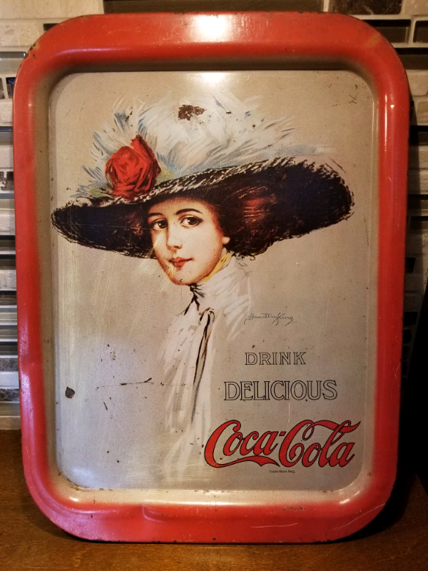 Coca Cola 1909 Serving Tray Hamilton King Girl Coke - Vintage in Arts & Collectibles in Mississauga / Peel Region - Image 2