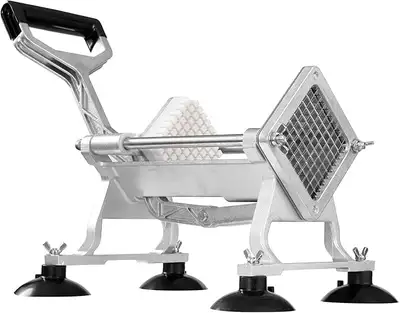 Brand new commercial french fry cutters with 3 blade sizes: -Includes 1/4", 3/8", 1/2" stainless bla...