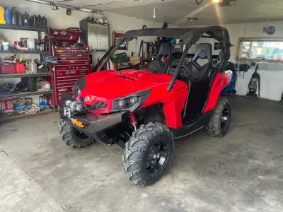 2013 Can-Am Commander efi 1000XT 4x4 dump box utility Full aluminum skid plate aluminum a arm guards...