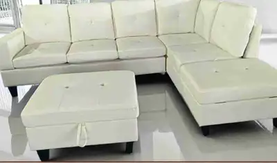 6 seater sofa with ottama for sell, View more