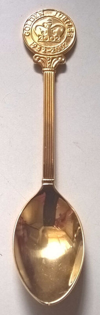 Queens Golden Jubilee 1952-2002 Golden Spoon