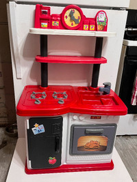 Child's Kitchen 3"H X 2" W Pots Food Shopping Cart +++