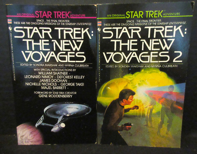 STAR TREK: The New Voyages 1 & 2 (14 Stories) 2 Bantam PB Books in Fiction in Stratford