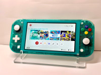 Nintendo switch lite emerald green custom shell