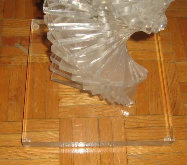 Vintage Karl Springer Lucite Stacked Helix Floor Lamp in Indoor Lighting & Fans in City of Toronto - Image 5