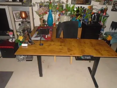Sit and Stand L Shaped Electronic Desk w/ Memory, View more