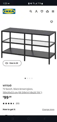 Ikea TV Bench + 2x side tables
