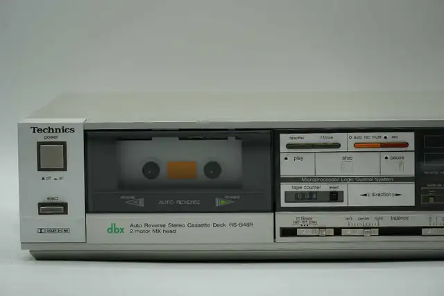 Technics Cassette Deck (RS-B48R) - New Belts Installed!  in Stereo Systems & Home Theatre in Calgary - Image 3