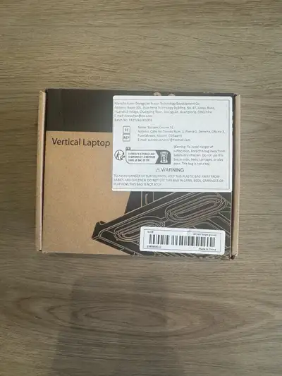 Vertical Laptop Stand - Black - Single-Slot Desk Organizer, View more