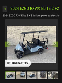 New Golf Cart Lithium or Gas