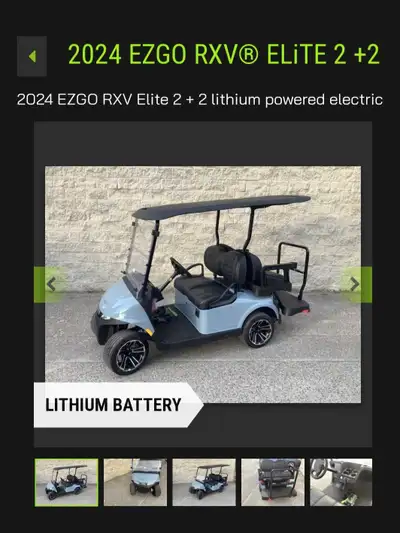 I've got the 2024 models in stock. Lots of colors and options to choose from. Two seats, four seats...