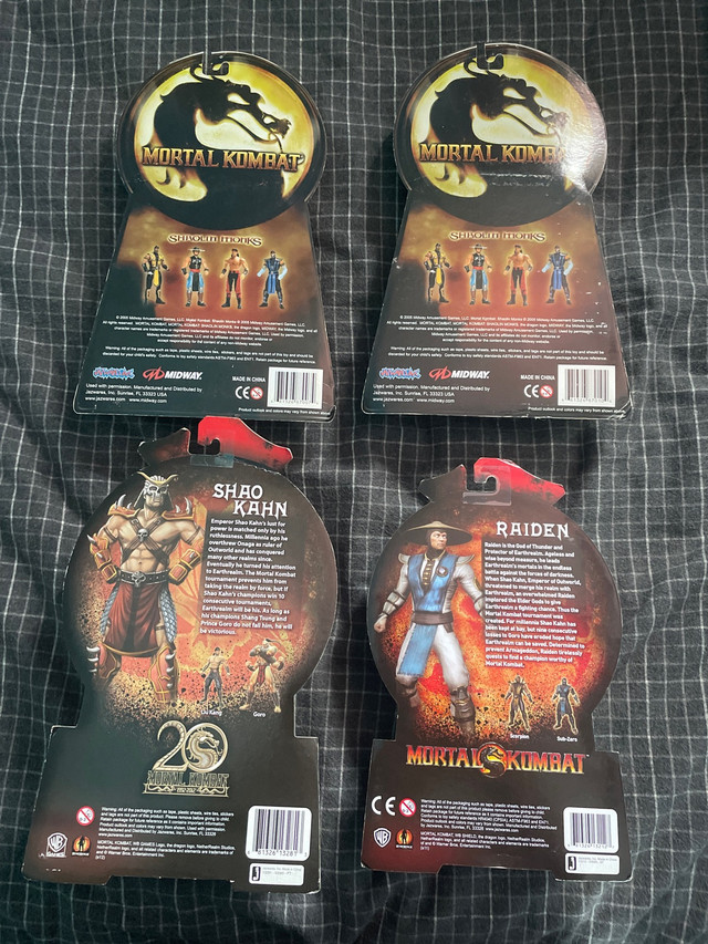 4 new/sealed collectible Mortal Kombat action figures in Toys & Games in Truro - Image 2