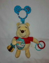 Disney Baby 9" Plush Winnie the Pooh On the Go Activity Hang Toy