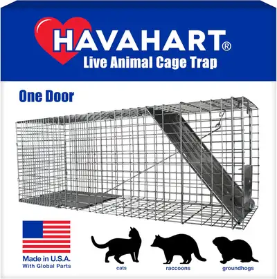 Like new, in box. Havahart 1079SR Live Animal Professional-Style One-Door Raccoon, Groundhog, Opossu...