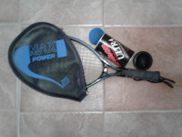 Pro Max Racquetball Racket & Boxing Gloves/Wraps
