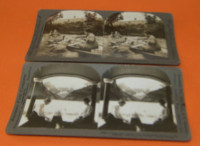 Two Keystone Stereo View Cards -Lake Louis Alberta Plus