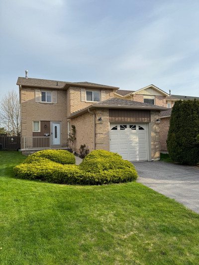 3 Bedroom Detached Home in Ajax with Large Backyard