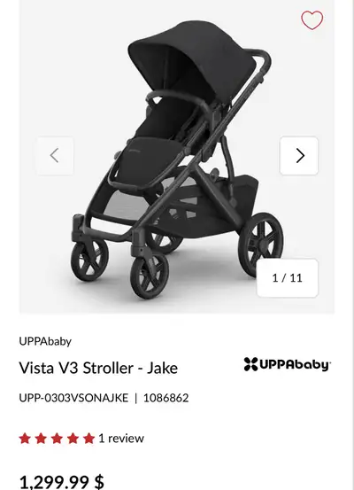 UPPAbaby Vista V3 Stroller Jake BRANDNEW, View more
