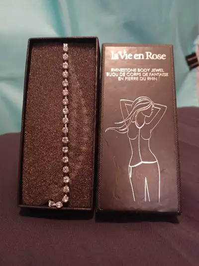 BODY JEWELRY- around the neck (adjustable), down the chest, around the waist (adjustable)