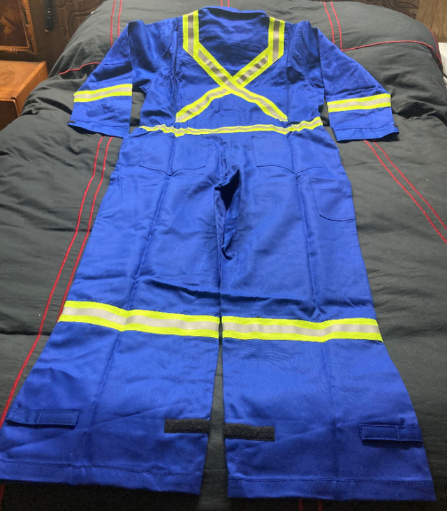 (NEW) Burtek FR Treated 100% Cotton Coverall Reflective Tape 46R in Men's in City of Toronto - Image 4