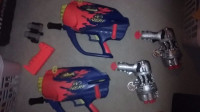 Nerf gun, water gun, bow, snowball gun