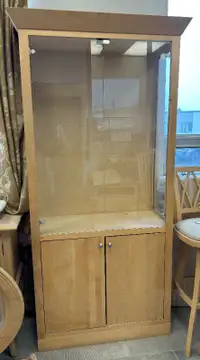 Display Cabinet - Solid Maple Wood
