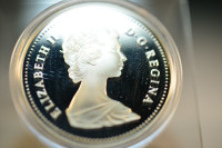 1981 Canada $1 Silver Coin. Trans Canada Railway.
