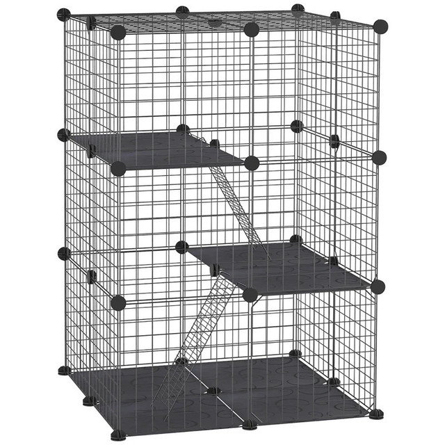39 Pcs Small Animal Cage Bunny Hutch Portable Metal Wire with Ra in Accessories in Markham / York Region - Image 2