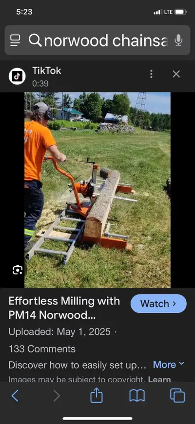 Norwood chainsaw mill brand new, View more