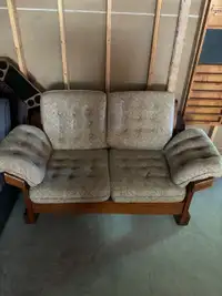 2 seater couch & ottoman