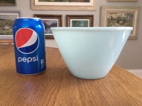 Vintage #2 Fire King Blue Delphite Splash Proof Mixing Bowl