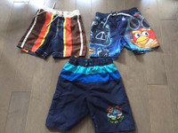 3x Boys Kids size 4-5 Swimming Shorts Swimwear Beach.