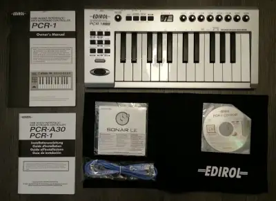 Edirol PCR-1 USB Audio Interface / MIDI Keyboard Controller, View more