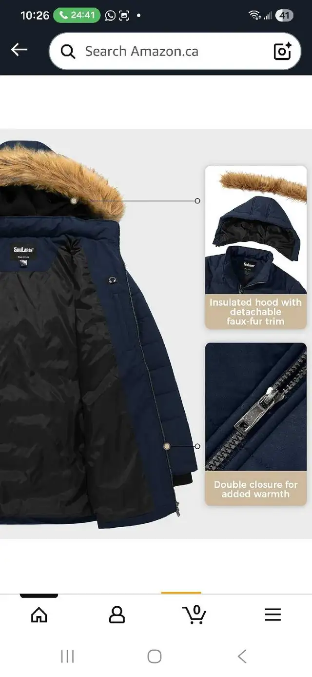 Soularge Winter Jacket Coat in Women's - Tops & Outerwear in Kitchener / Waterloo - Image 6