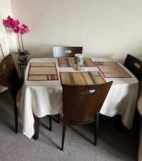 Dinning table with chairs wood