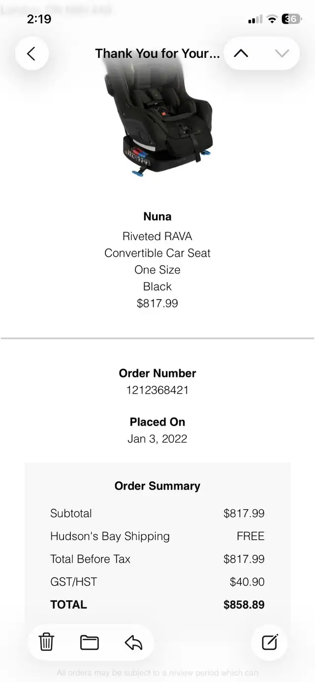 Nuna Rava Convertible Car Seat - 6 years left before expiry in Strollers, Carriers & Car Seats in London - Image 5