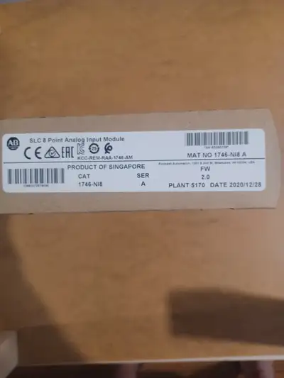 ALLEN BRADLEY 1746NI8 , SLC500 PLC i/p module,1746-NI8 8 i/p ALL, View more