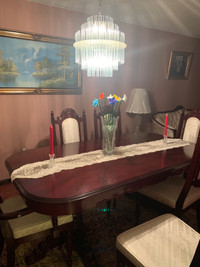 Antique dining room set.