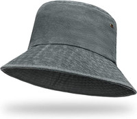 Foldable Bucket Hat - Summer Washed (Grey) - Kordear