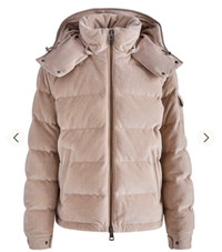 Moncler Maya Corduroy Hooded Down Puffer Jacket NEW Size 5