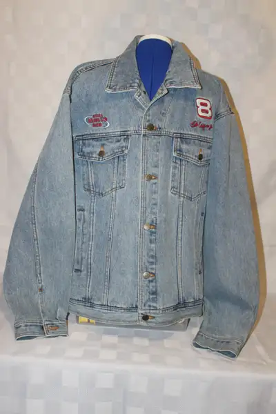 NASCAR Racing Dale Earnhardt Jr Budweiser Collector Jean Jacket, View more
