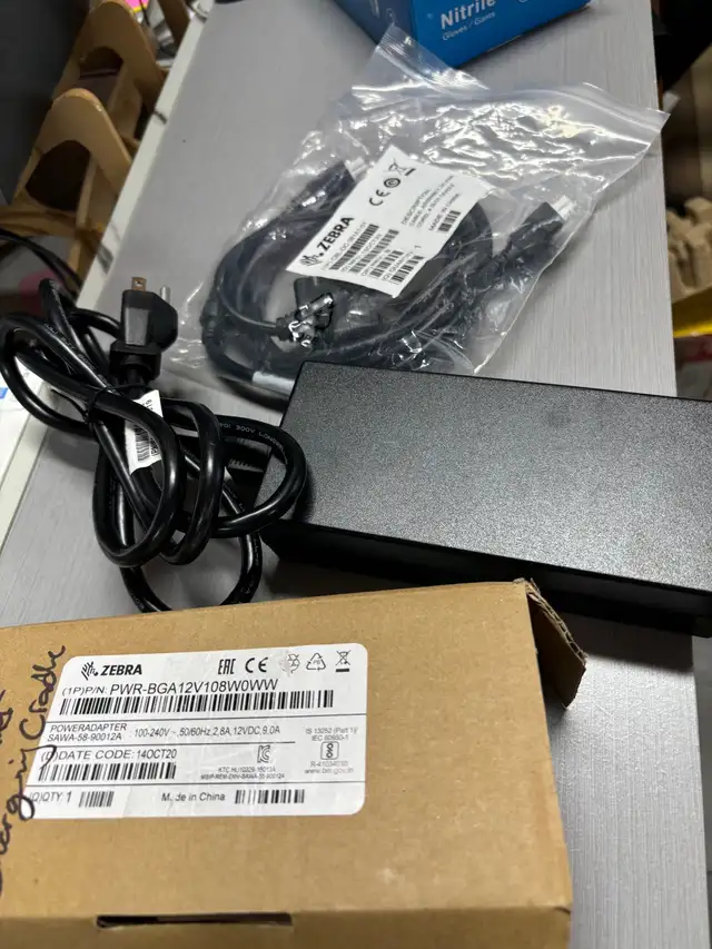 Zebra Power Adapter SAWA-58-90012A and Zebra - power cable CBL-D in Cables & Connectors in Cambridge - Image 2