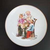 Norman Rockwell style Collectible Plate