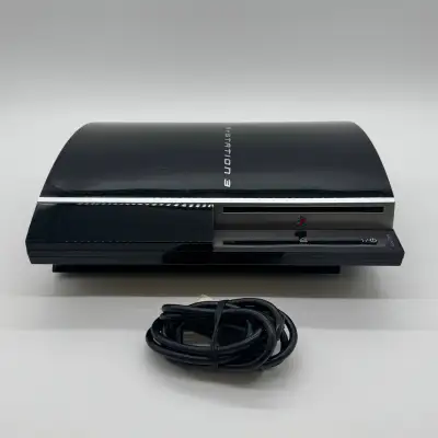 Sony PlayStation 3 Fat PS3 80GB Black Console Gaming System Only, View more